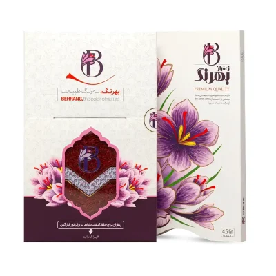 زعفران سرگل 1 مثقالی کادویی بهرنگ