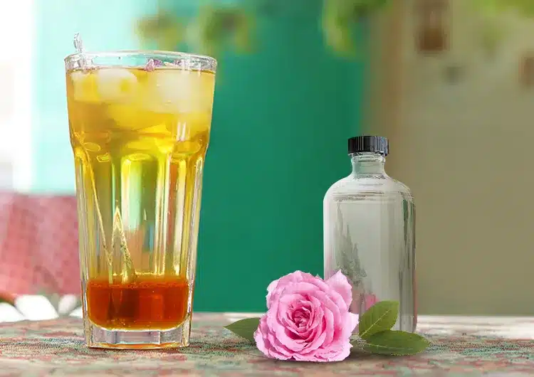 شربت گلاب زعفران