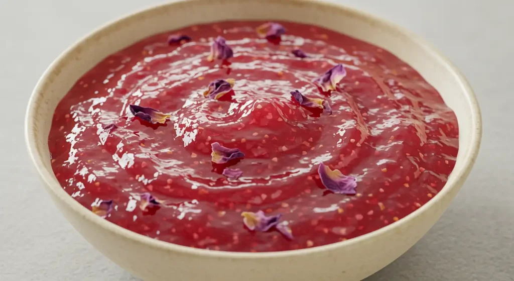 مربای گل محمدی با گردو